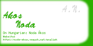 akos noda business card